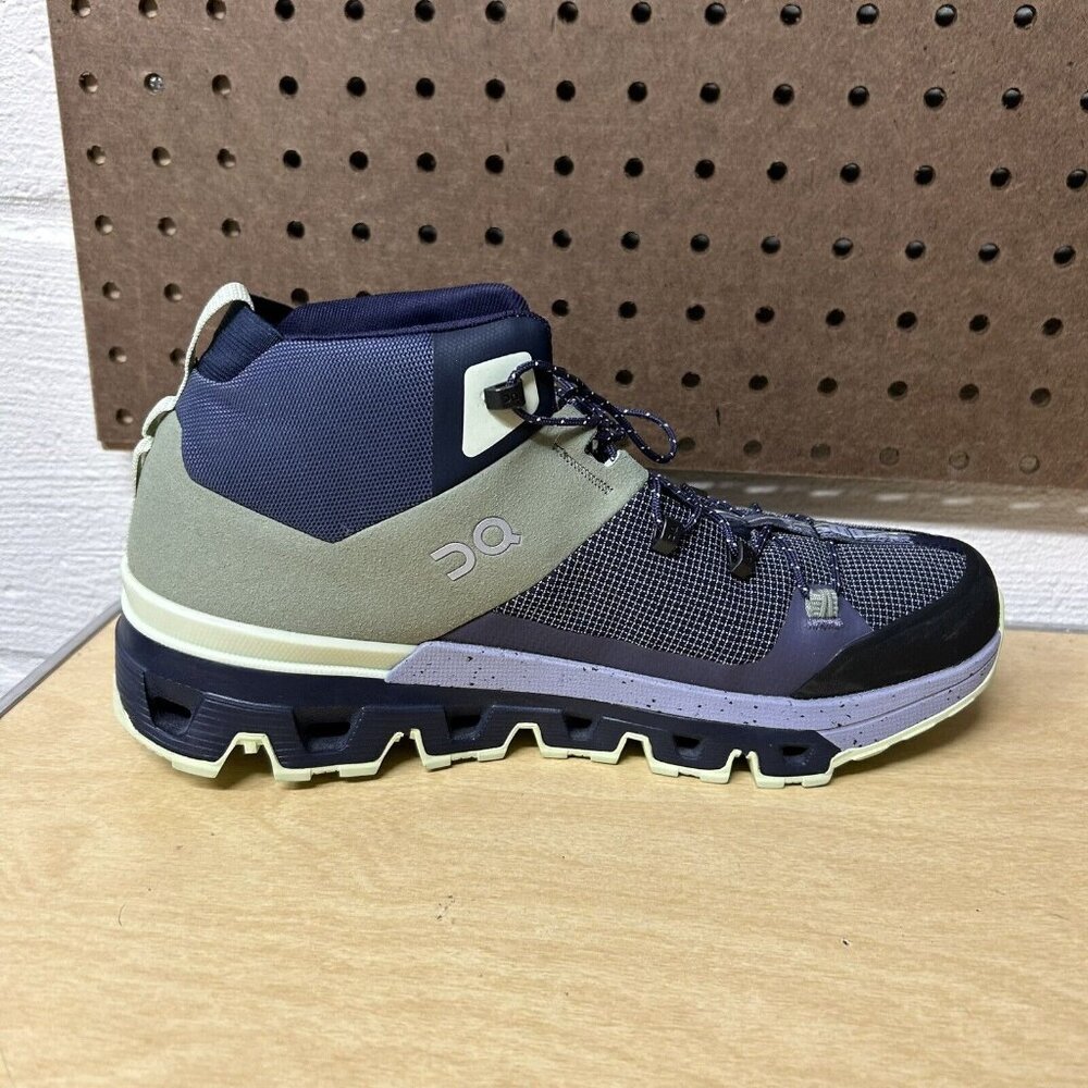 ON Cloudtrax Water Repellent Hiking Shoes Navy/Green Purple Women's ’s Size 9 - Picture 5 of 9